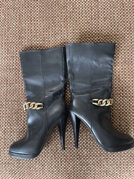 Сапоги осенние H&M, кожа.