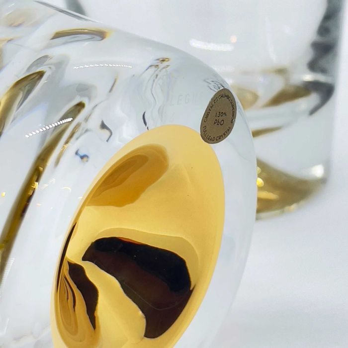 Луксозен комплект кристални чаши с позлата 24K злато Vista Alegre