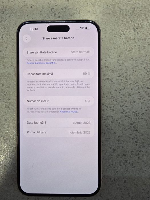 Iphone 15 plus baterie 89, Pink, in stare exceptionala