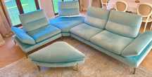 Canapea Coltar Rovere Monalisa -aqua Marina