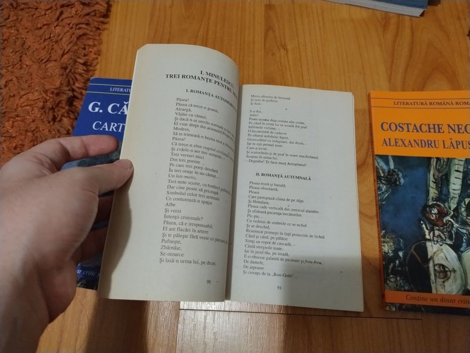 Colecție de 3 cărți esențiale pentru studiul literaturii române