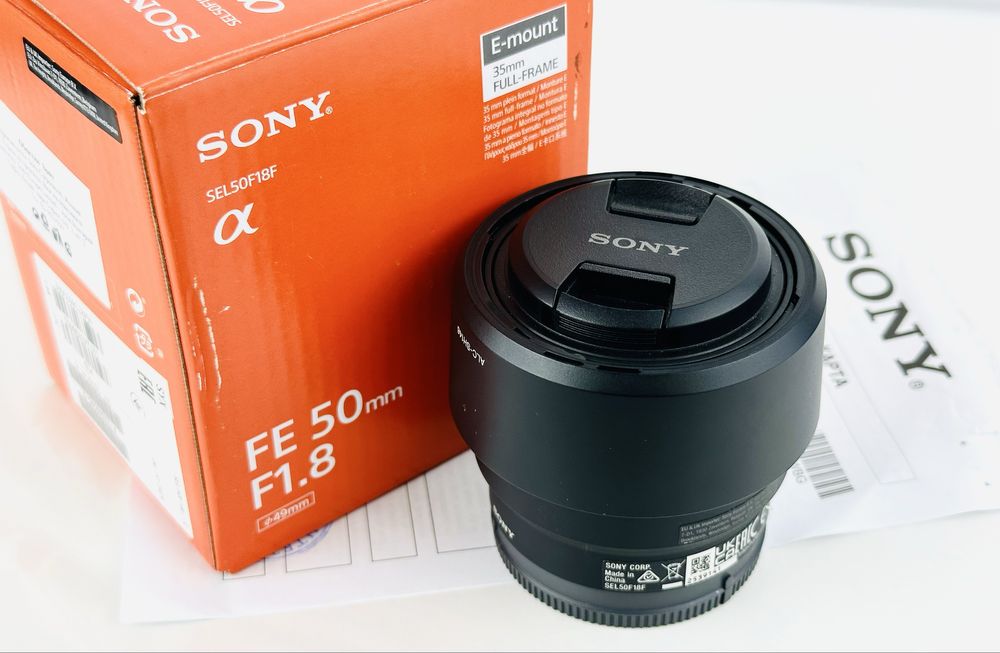 НОВ! Oбектив Sony FE 50mm f/1.8 Black Гаранция!