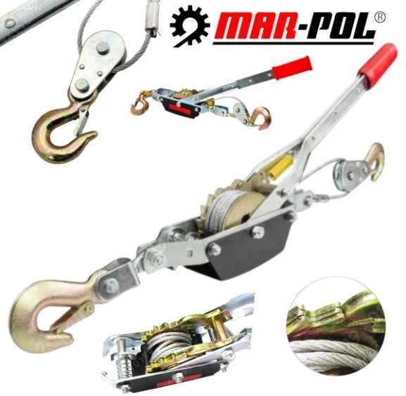 Лебедка Монтажно Тягов Механизъм Тирфор Mar-Pol 1 тон 2 тона 4 тона