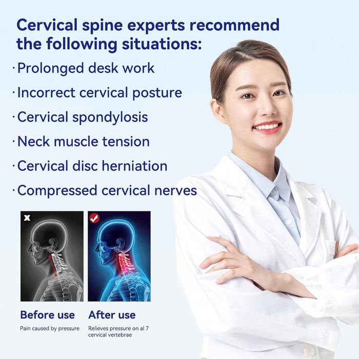 Устройство за разтягане на шията, опора за врата, лека, регулируема