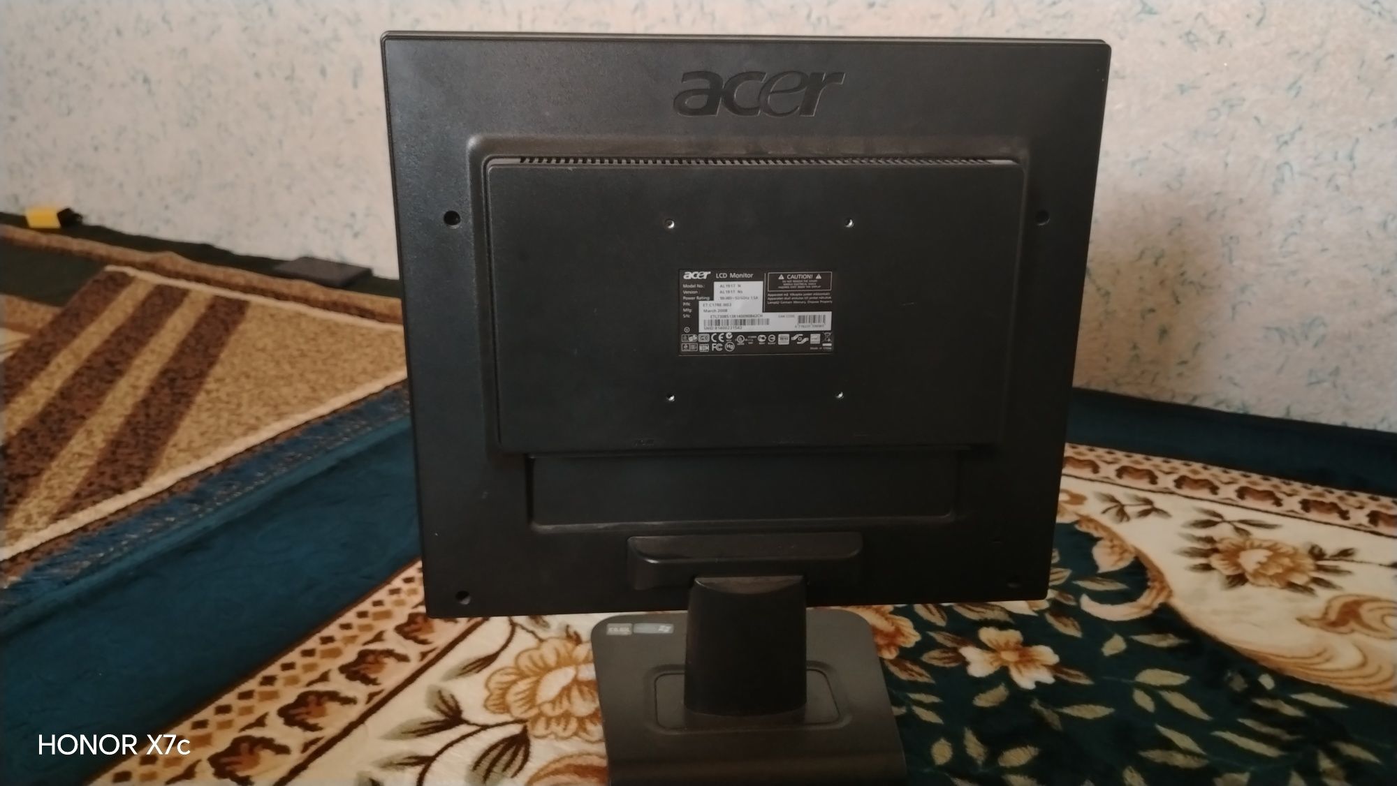 LCD Monitor Acer, Windows Vista