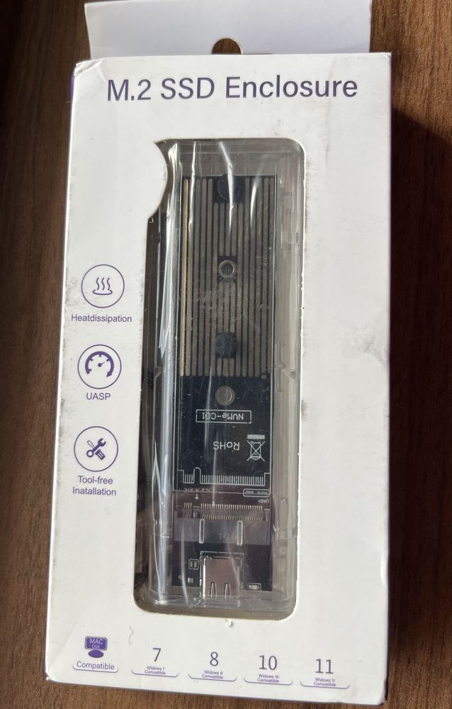 M.2 NVMe към USB четец