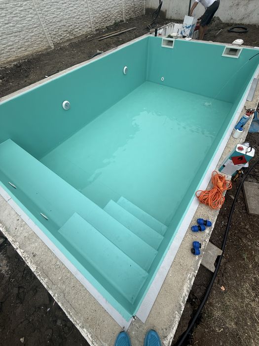 Piscina cofraje polistiren cu liner preturi avantajoase