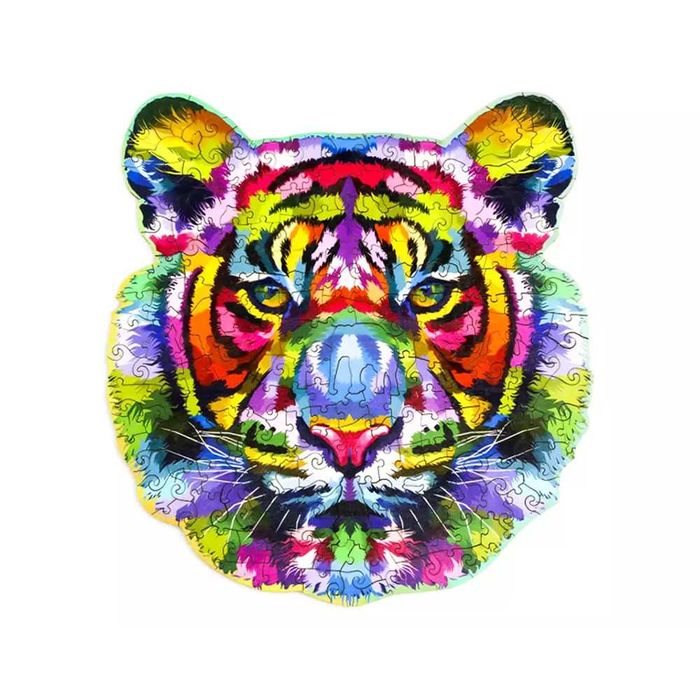 Дървен пъзел във формата на животни, Различни видове, Размер А3