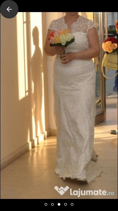 Rochie mireasa făcută pe comanda cu model de la o casa de moda din Ang