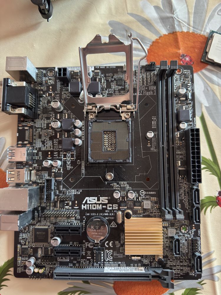 Intel i5 7400 и asus h110m-cs