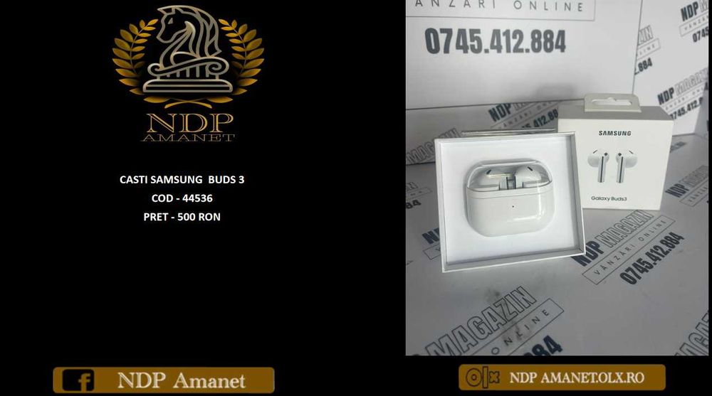 NDP Amanet NON-STOP Bld.Iuliu Maniu 69  CASTI SAMSUNG  BUDS 3 (44536)