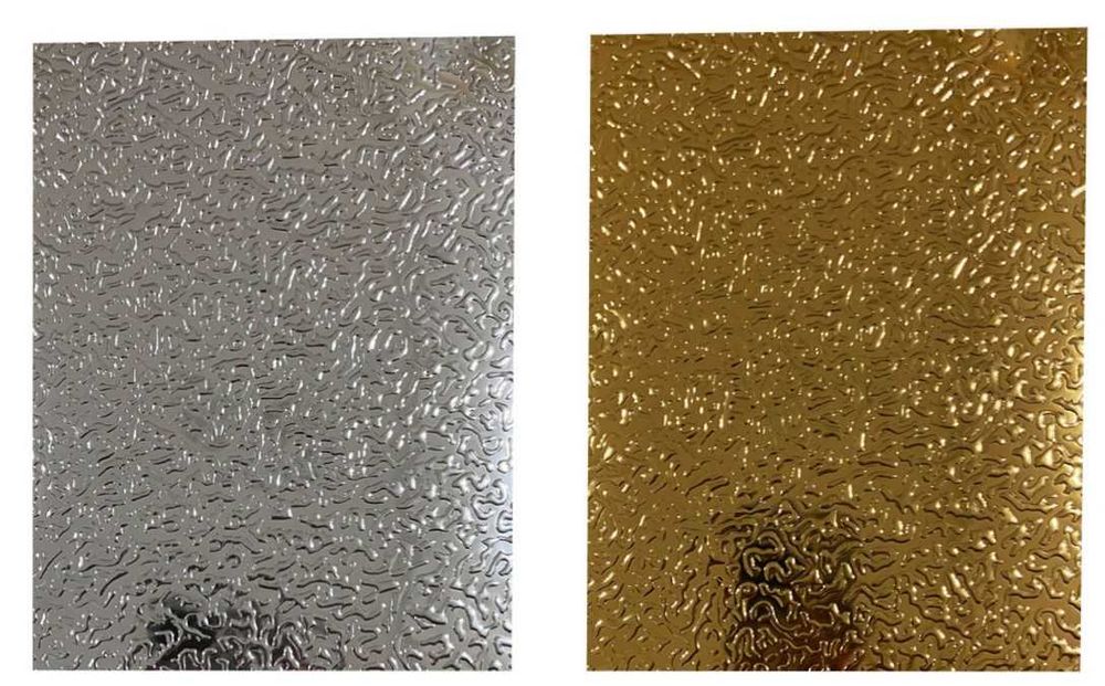 3D Стенни декоративни пвц панели от бамбук- имитация на различен метал