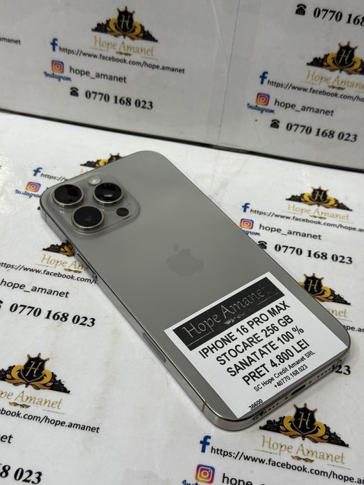 Hope Amanet P7 Iphone 16 Pro Max 256 Gb
