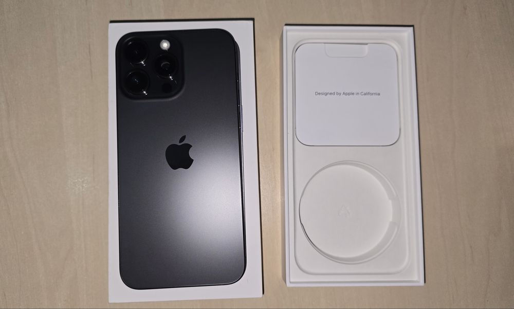 iPhone 15 PRO MAX Black Titanium 256 GB stare EXCELENTĂ - Sănatate 83%