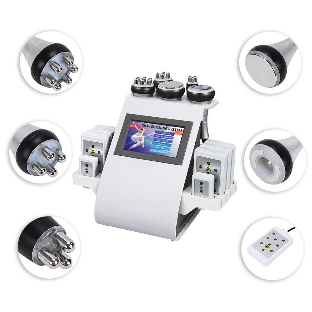 Aparat Profesional Lipolaser cu Cavitatie, Vacuum, Radiofrecventa