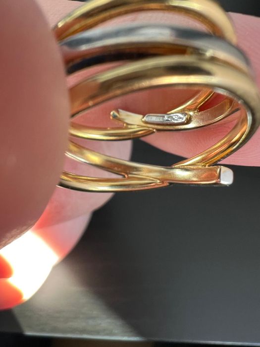 Vand inel aur alb cu aur galben 18k dama