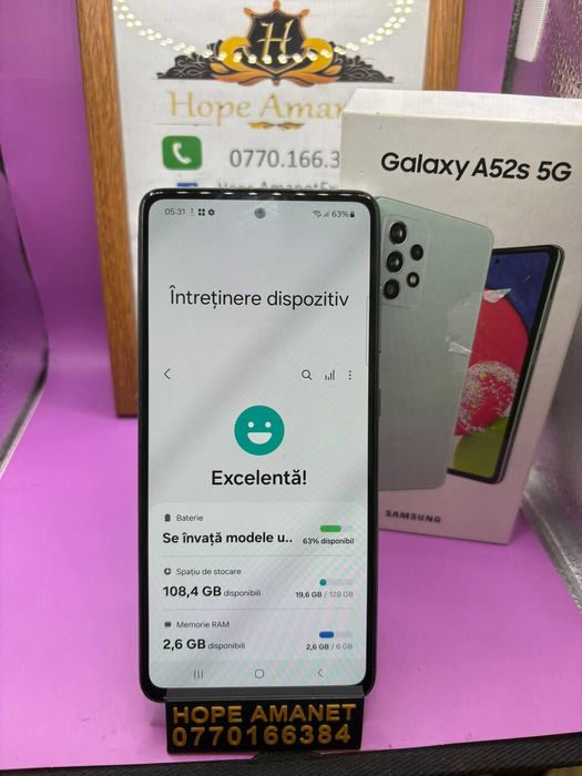 HOPE AMANET P2-Samsung a52s la cutie 128 GB/6 RAM