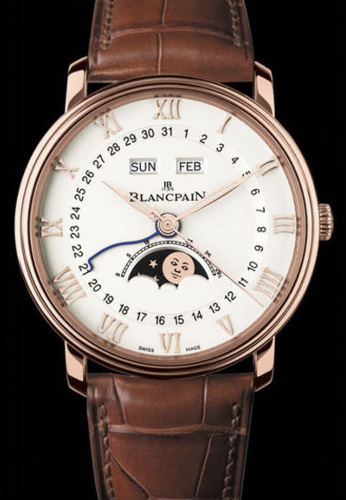Швейцарские часы Blancpain Villeret Moon Phase Complete Calendar  .