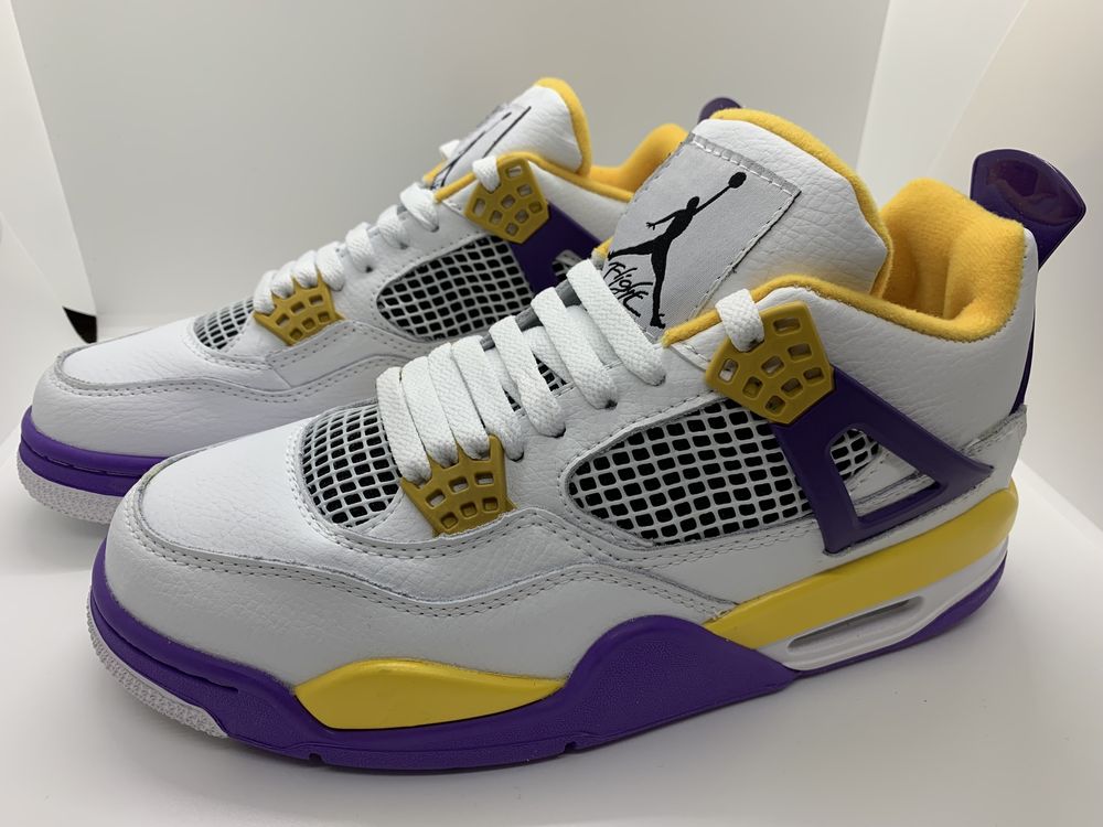 Jordan 4 Retro "Lakers home" sneakers