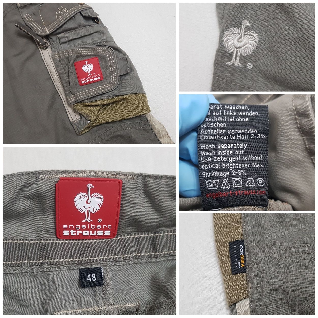 Pantaloni salopeta Engelbert Strauss Motion Cordura, FlexBelt, nr. 48