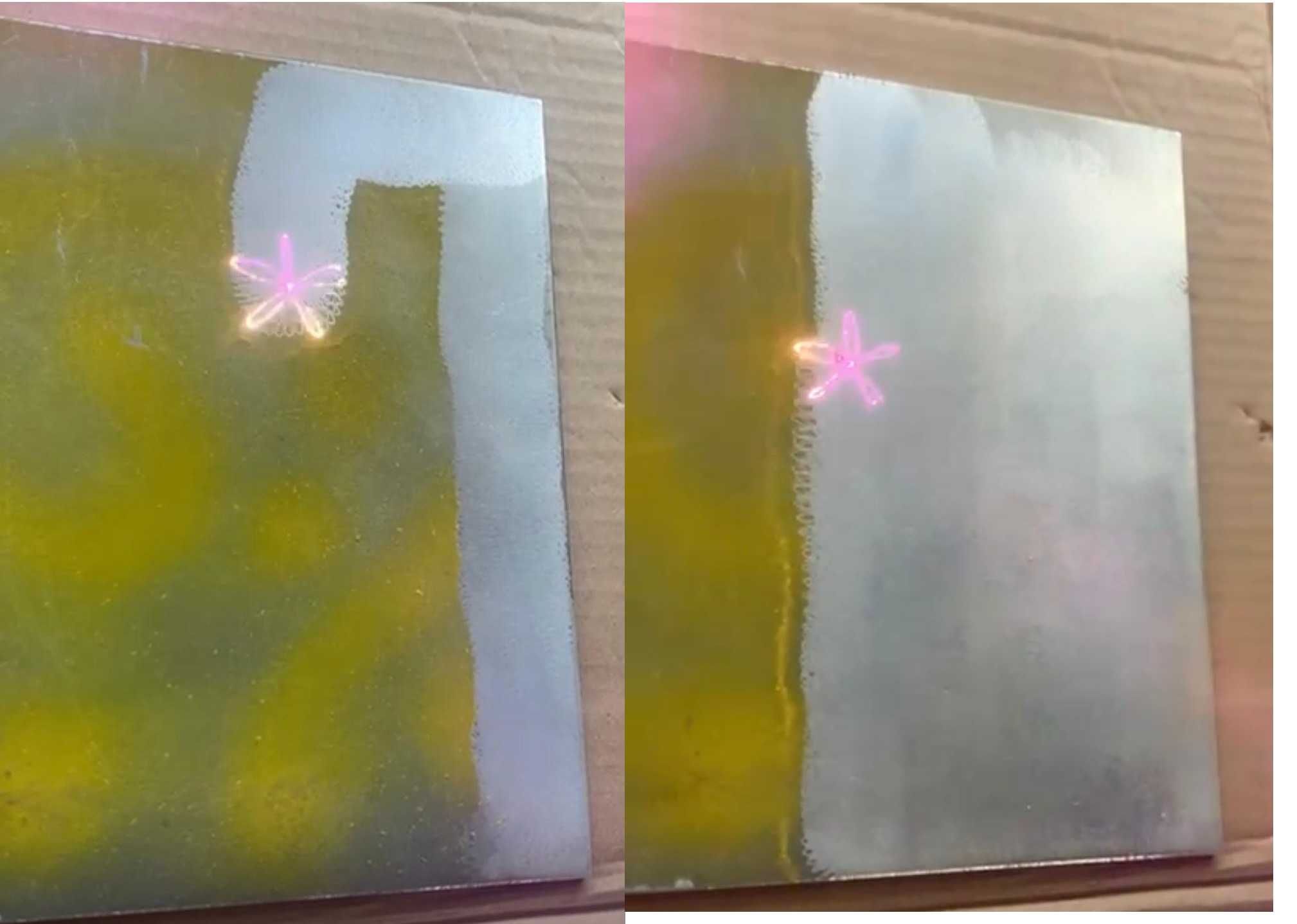 Sablare, curatare cu laser si vopsire, deplasare in tara la client.