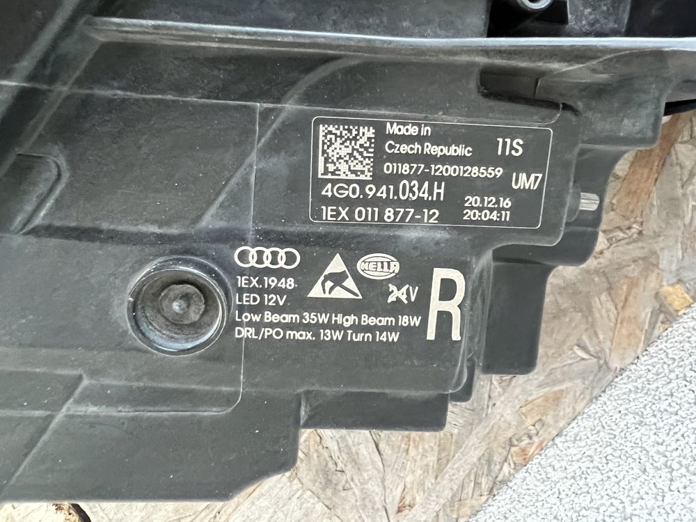 Far dreapta Audi A6 C7 4G Facelift Full LED Original Europa