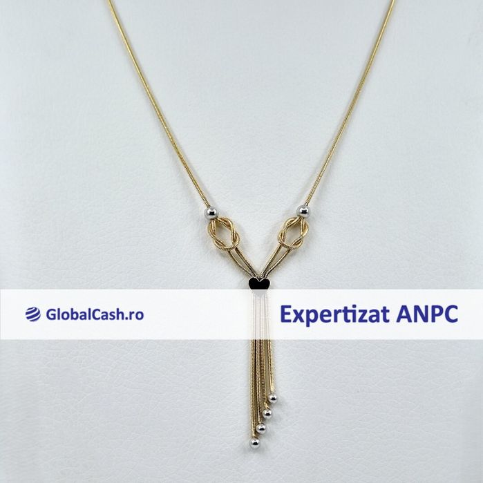 Lant cu pandantiv din aur de 14k, 8.42g | GlobalCash.ro #DR111799