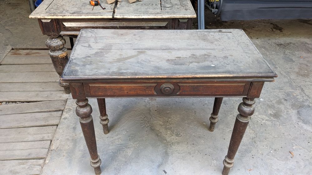 Очарование прошлого!  Антикварный ломберный столик без реставрации.