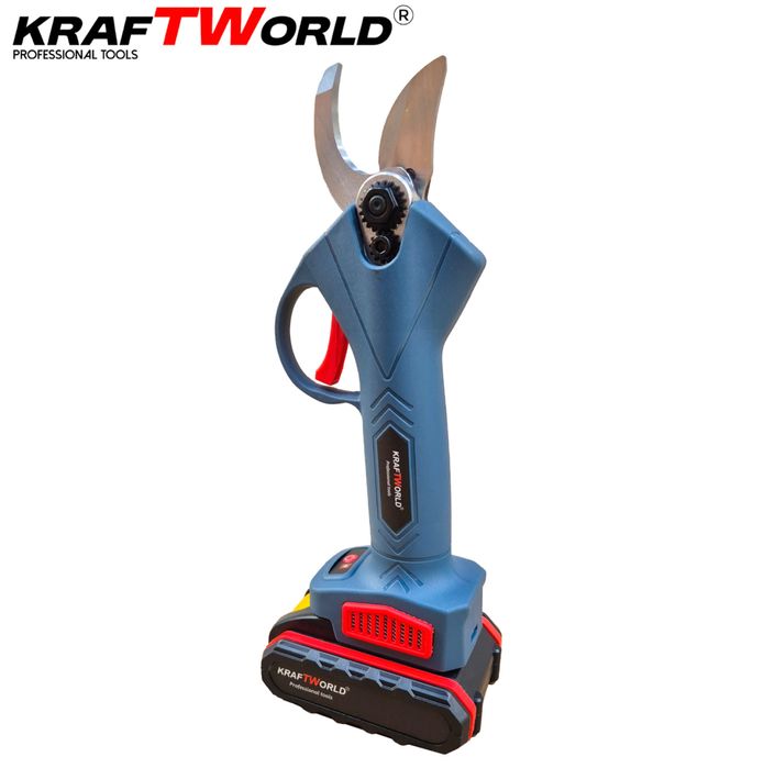 Лозарска Ножица Акумулаторна Градинска ножица KraftWorld с 2 Батерии