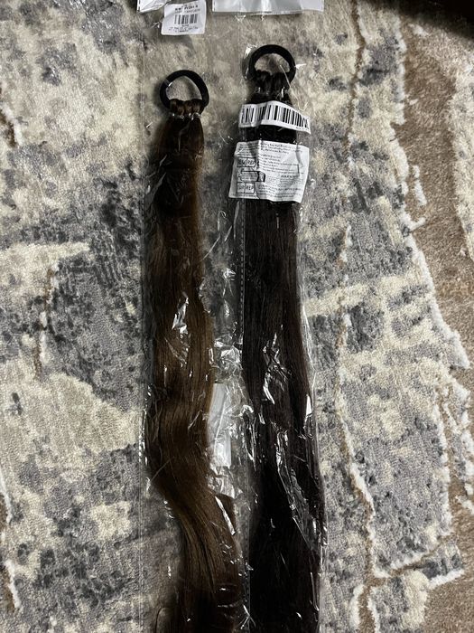 Волосы на резинке