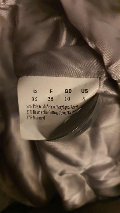 Haina de blana artificiala gri