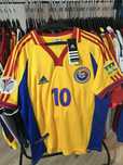 Tricou de fotbal nationala Romania Adidas Euro 2000 cu Gica Hagi 10