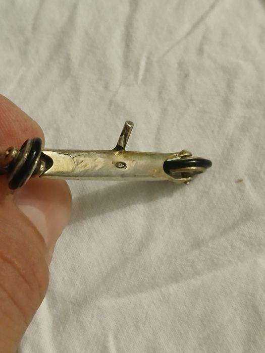 Trotineta miniatura argint