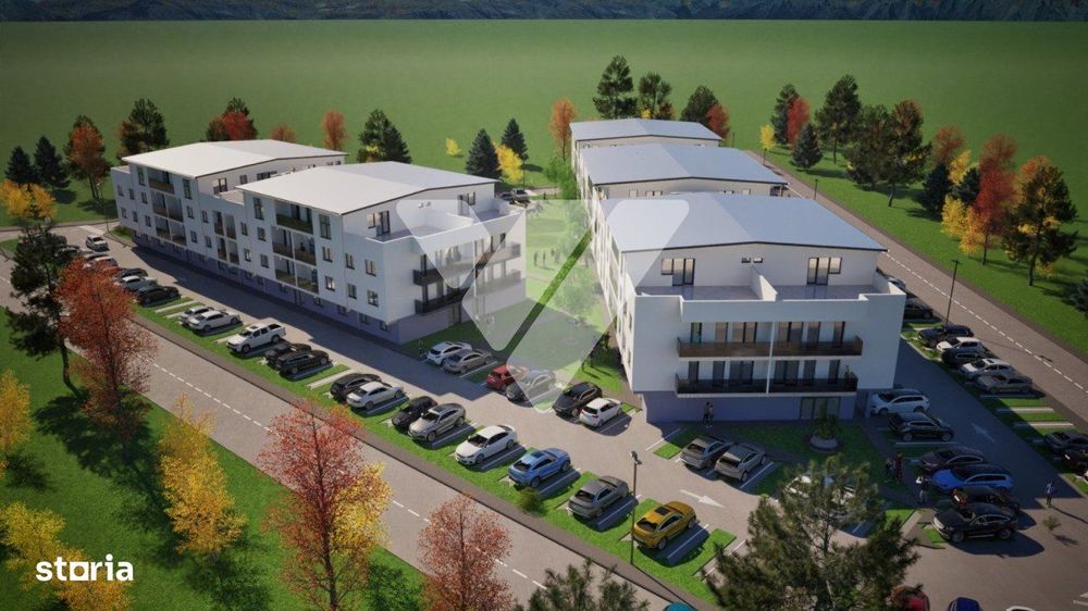 Apartament nou 3 camere cu balcon parcare etaj 2 in Selimbar Sibiu