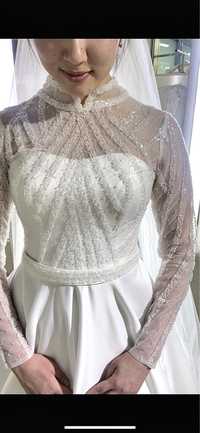 Свадебное платье 250 тыс тг