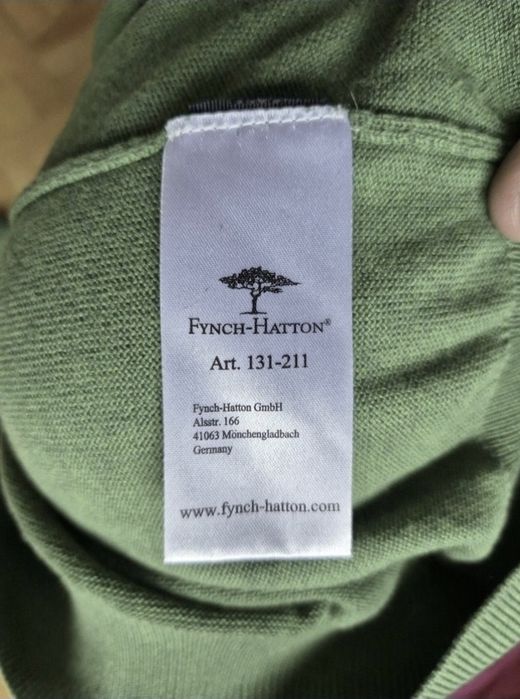 Pulover Fynch-Hatton, Superfine Cotton, Bărbați, Fabricat Germania-XL
