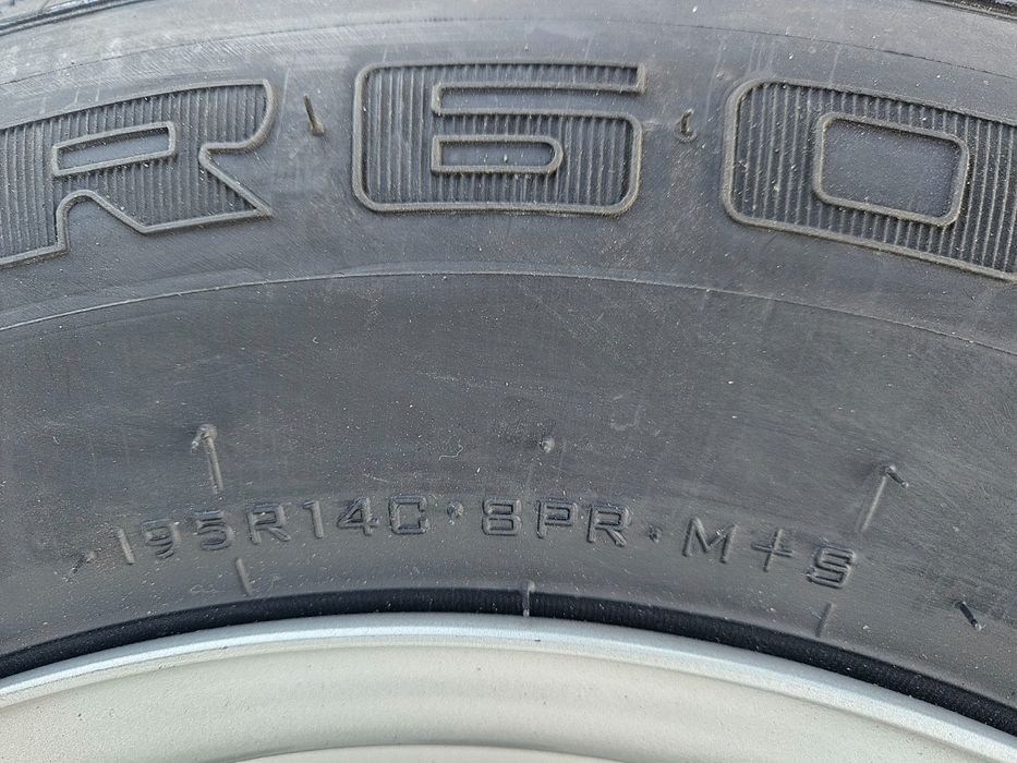 Roata completa remorca 195R14C Anvelopa SECURITY M+S pe Janta 5.5Jx14