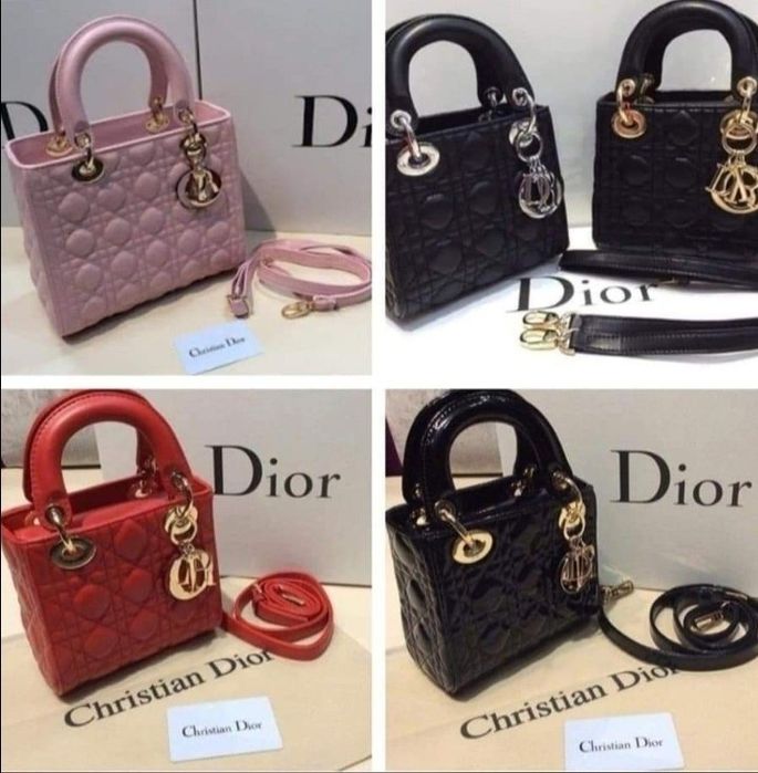 Geanta Dior mini,model Lady, diverse culori, saculet, etichetă