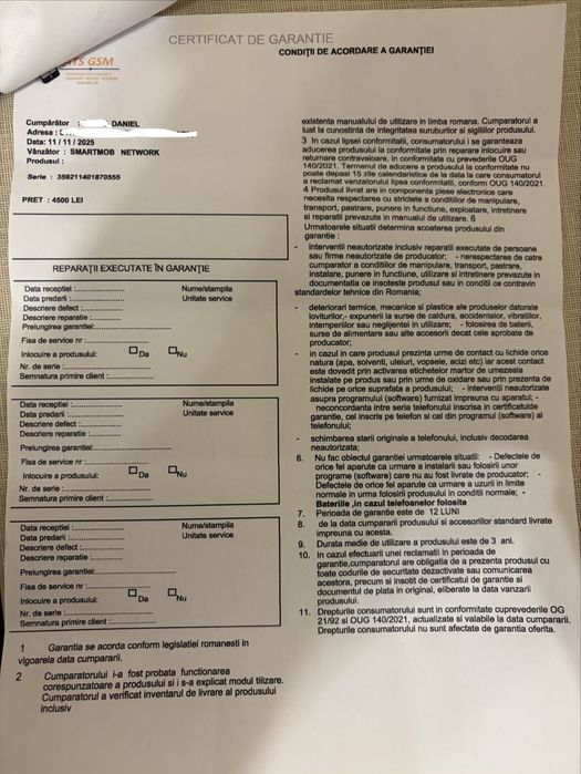 iPhone 17 Mist Blue 256GB • Nou – doar activat