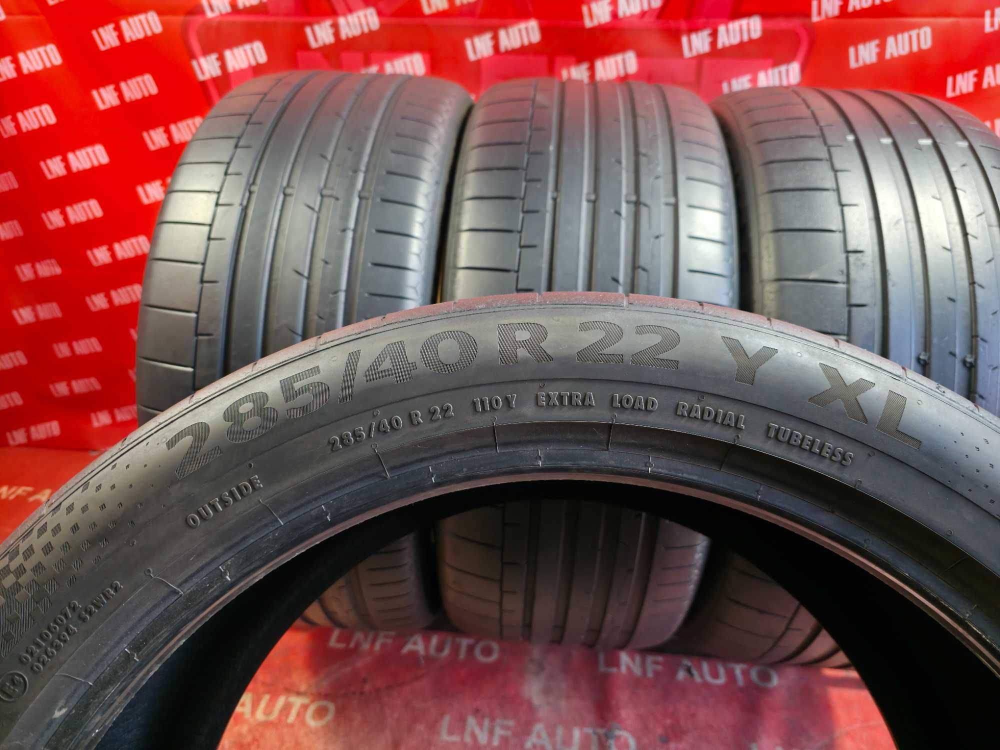 Anvelope de VARA - 285/40/22 - Continental - 7.16 MM - DOT 2019 !
