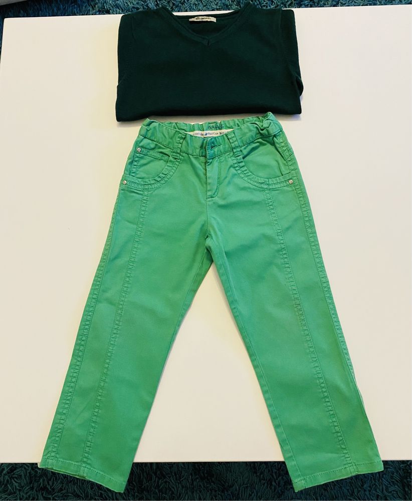 Set casual format din pantaloni si pulover, baieti, 3 ani