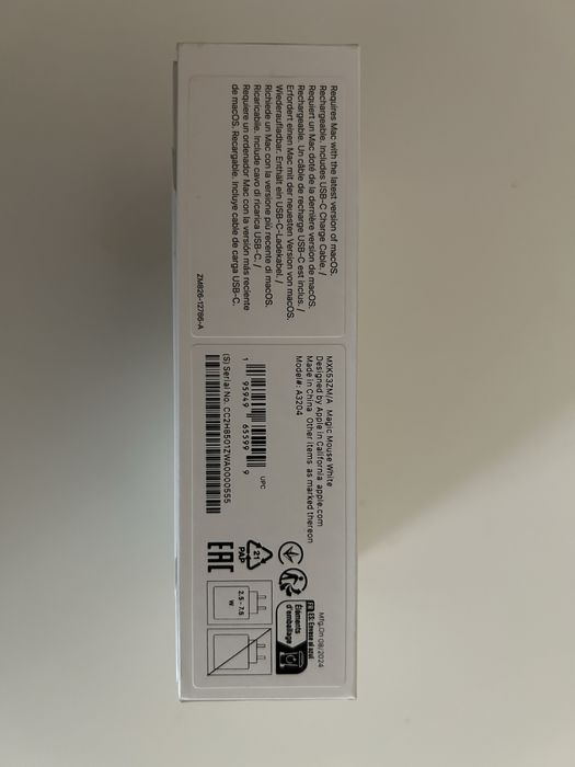 Apple Magic Mouse 3  White A3204 Нова запечатана!!