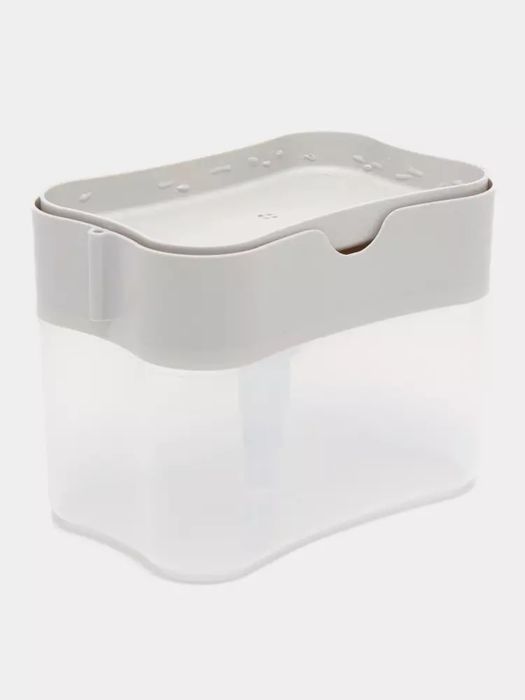 Dozator suyuq sovun va gel uchun, shimgich bilan, idish yuvish uchun