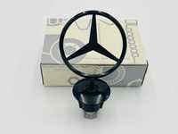 Emblema capota compatibila Mercedes negru lucios