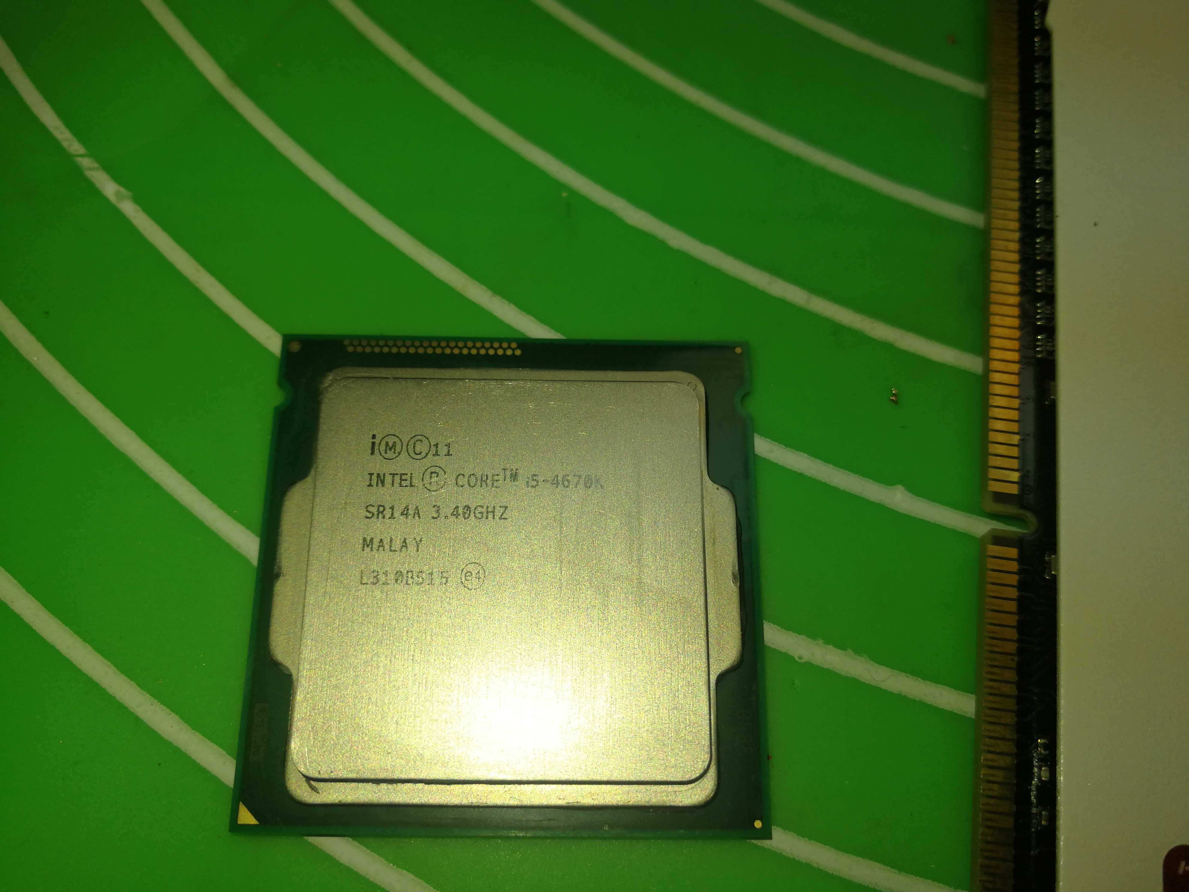 Дънна платка B85M , процесор  Intel Core i5-4670K   и памет DD3