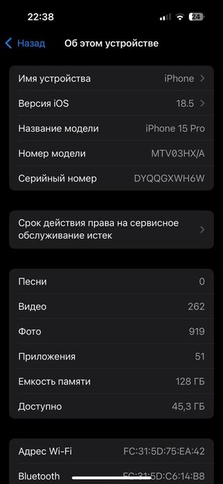 IPhone 15 pro 128gb