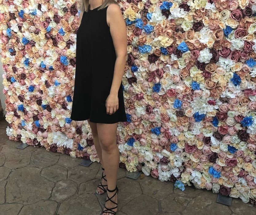 Rochie mini Zara, neagră, mărime Xs