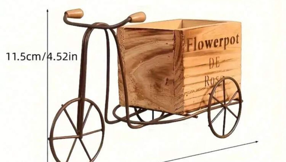 Bicicleta decorativa mica interior 15 cm