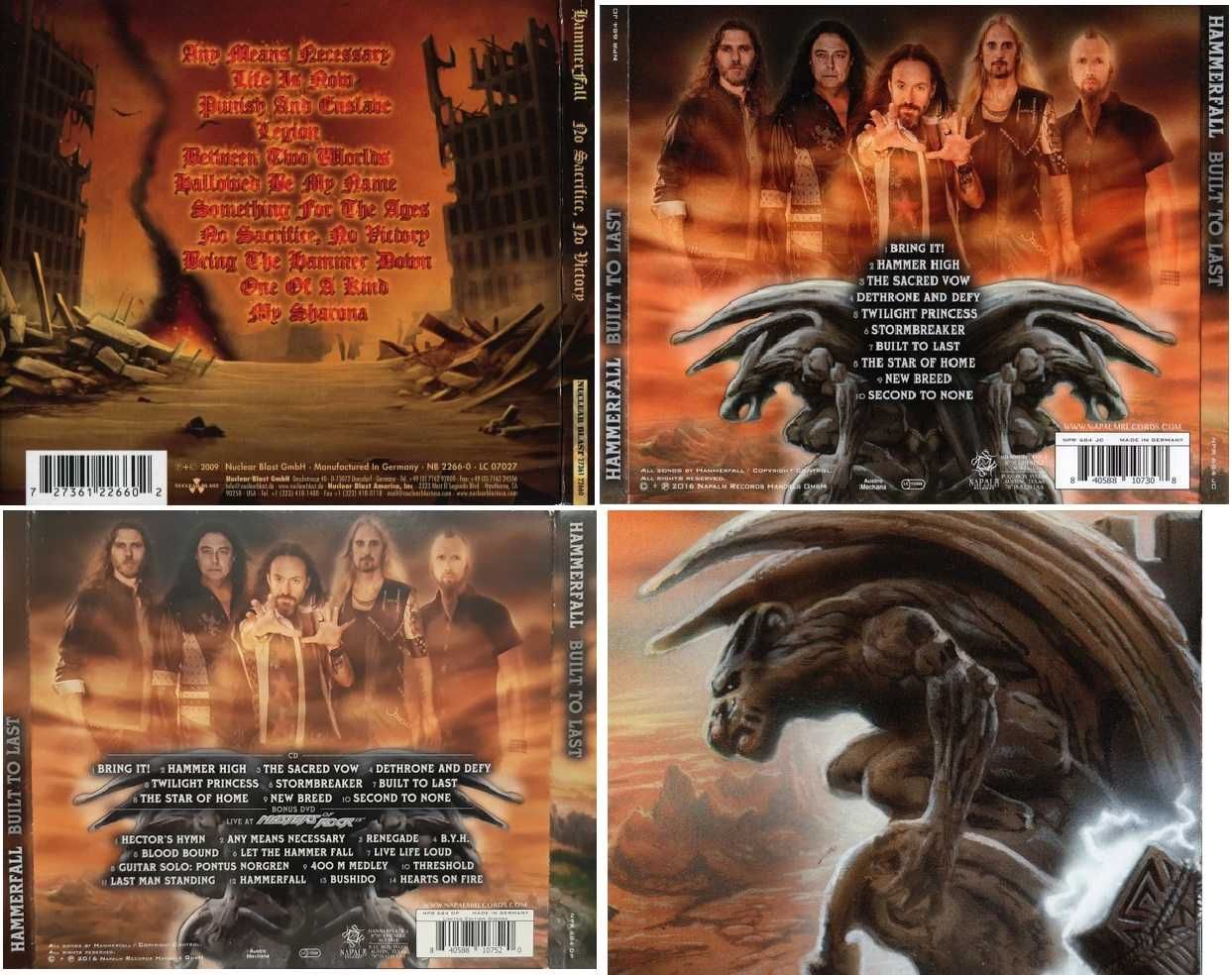 HammerFall - Discografie CD DVD