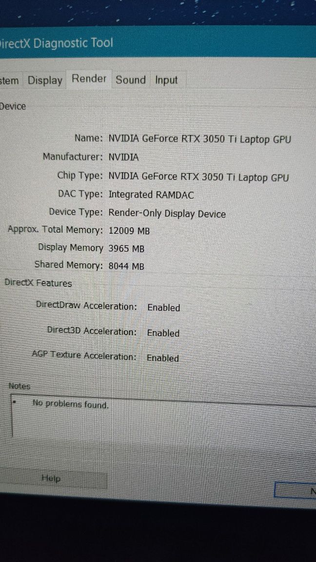 Acer Aspire 7 Gaming Wi fi 6, Ssd RTX 3050 Ti, 16gb Ram